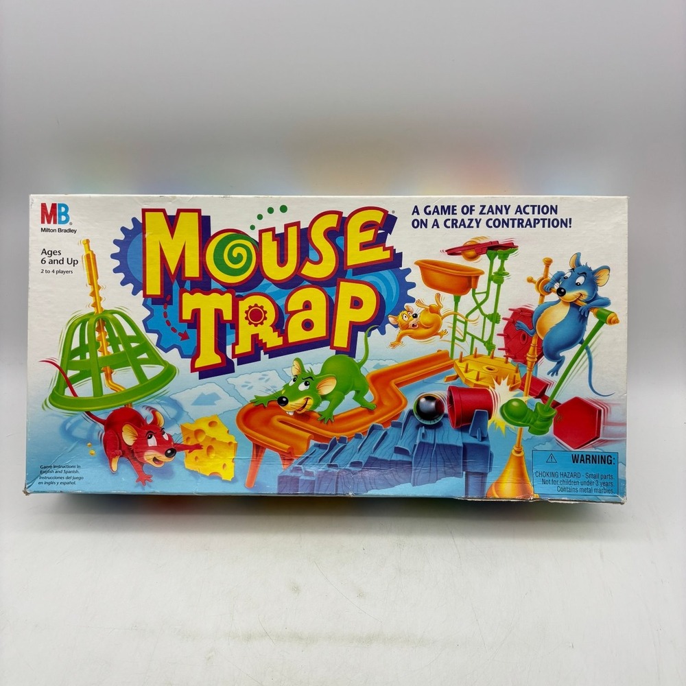 Vintage Mouse Trap Board Game 1994 Milton Bradley 100% COMPLETE Classic 80s 90s